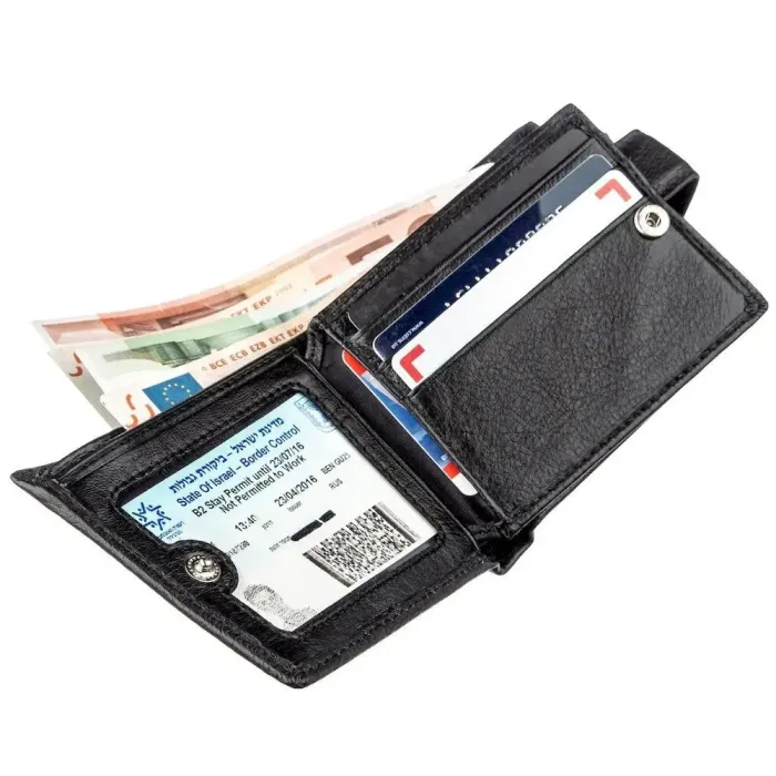 Портмоне для чоловіків з натуральної шкіри ST Leather 18835 Чорний