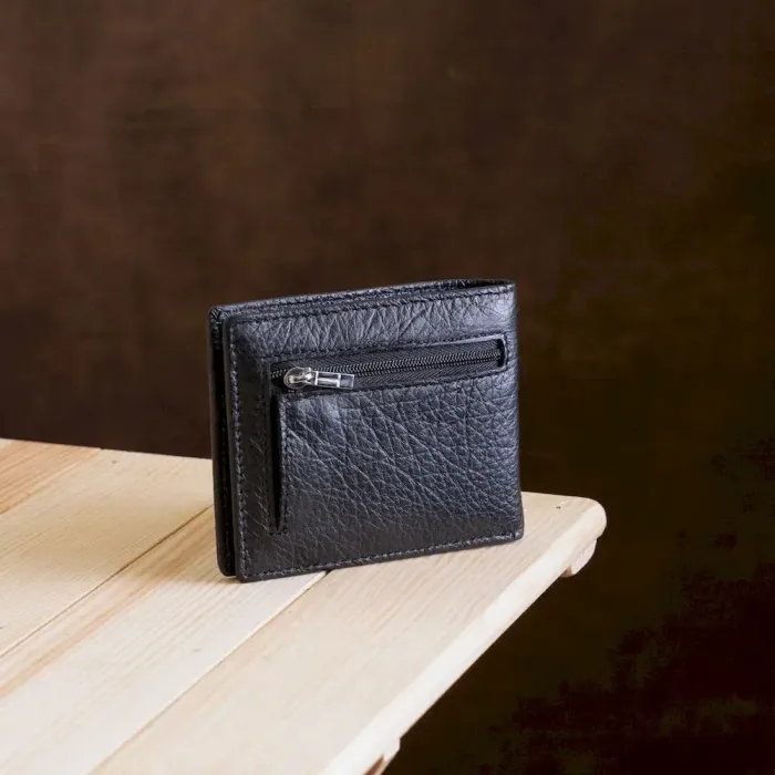 Компактний чоловічий гаманець із затискачем ST Leather 18837 Чорний