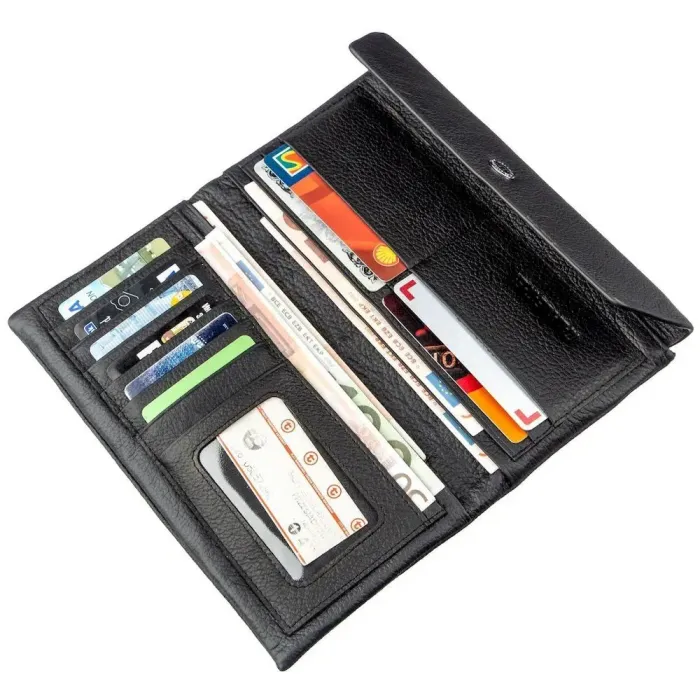 Незвичайний жіночий клатч ST Leather 18842 Чорний