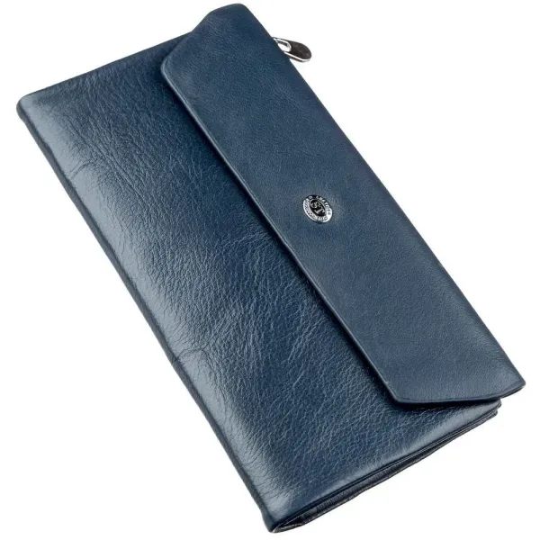 Чудовий гаманець-клатч ST Leather 18843 Синій