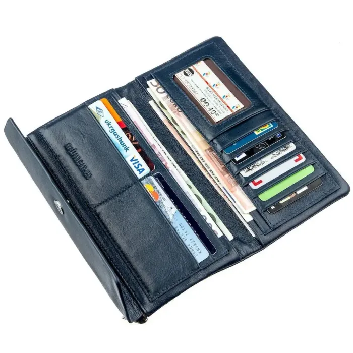 Чудовий гаманець-клатч ST Leather 18843 Синій