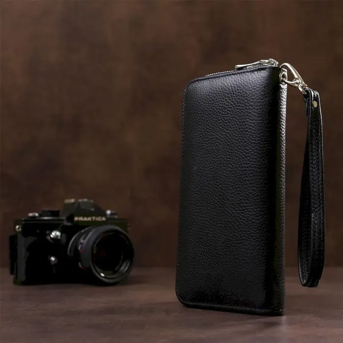 Витончений жіночий гаманець-клатч ST Leather 18852 Чорний