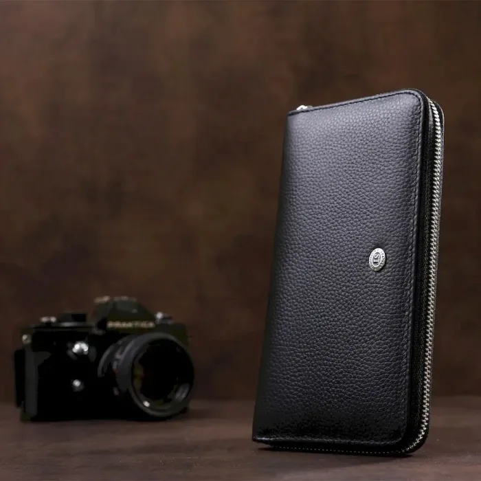 Витончений жіночий гаманець-клатч ST Leather 18852 Чорний