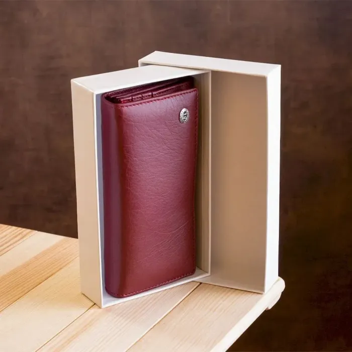 Жіночий гаманець ST Leather 18855 Темно червоний