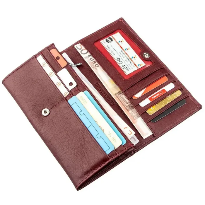 Жіночий гаманець ST Leather 18855 Темно червоний