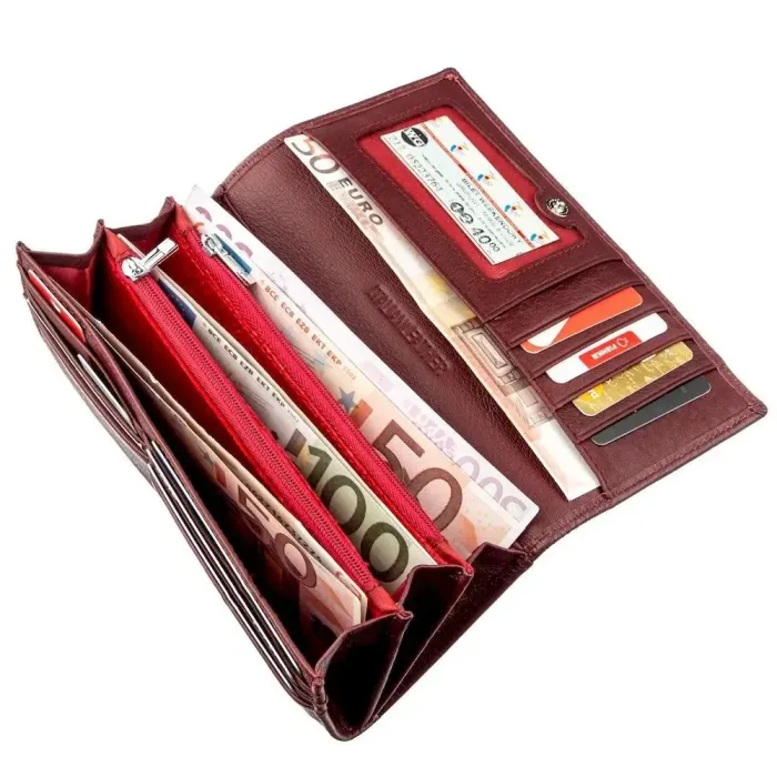 Жіночий гаманець ST Leather 18855 Темно червоний