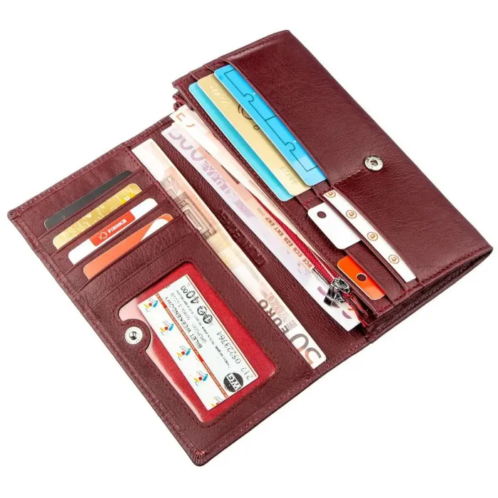 Жіночий гаманець ST Leather 18855 Темно червоний