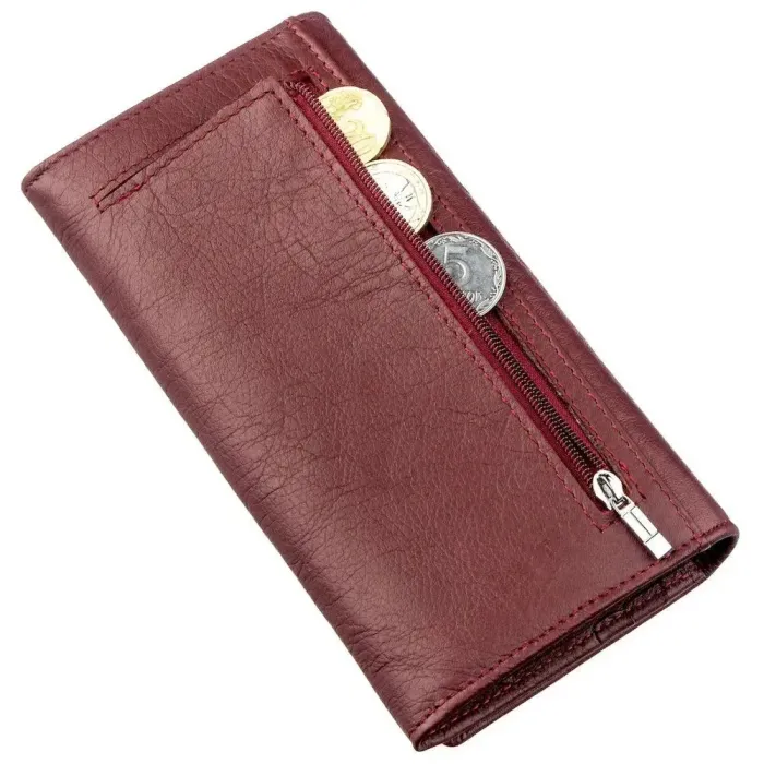 Жіночий гаманець ST Leather 18855 Темно червоний