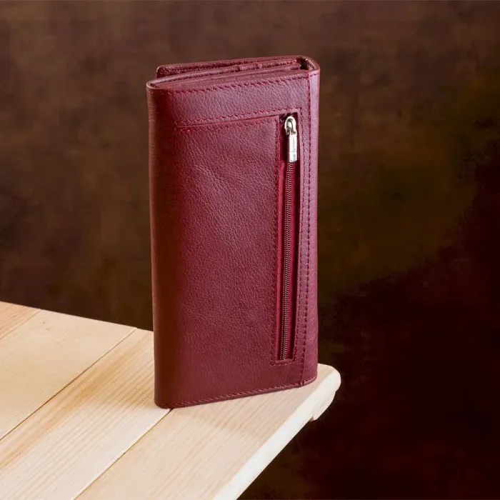 Жіночий гаманець ST Leather 18855 Темно червоний