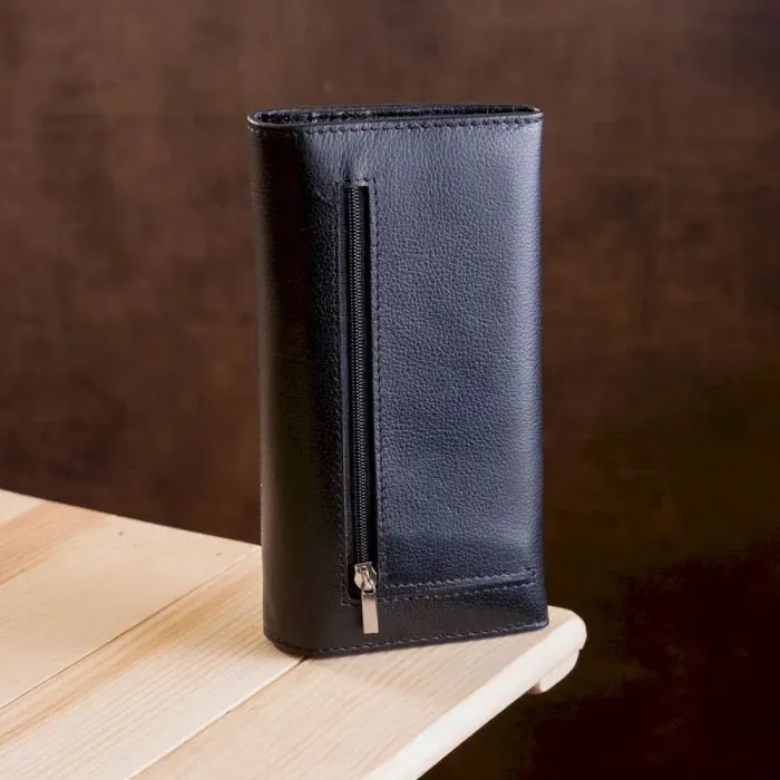 Гаманець для жінок на кнопці ST Leather 18859 Чорний