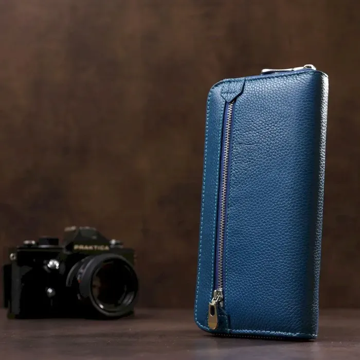 Жіночий клатч-візитниця ST Leather 18861 Синій