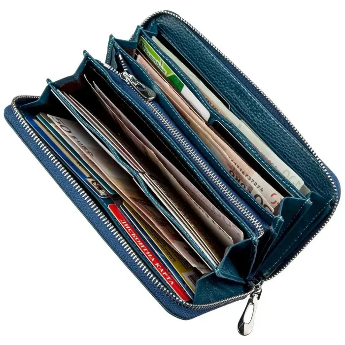 Жіночий клатч-візитниця ST Leather 18861 Синій