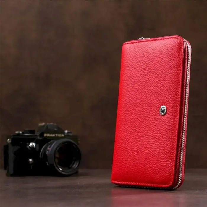 Жіночий граціозний клатч ST Leather 18862 Червоний