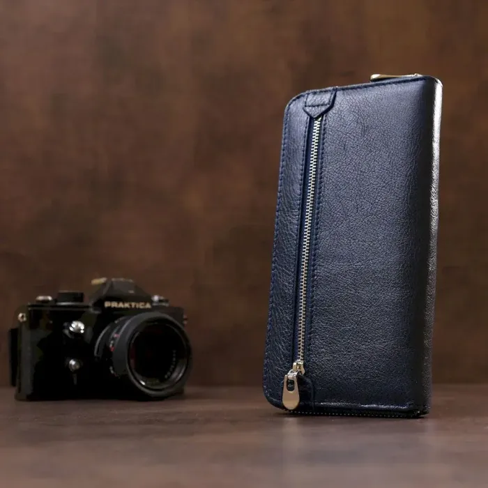 Вертикальний жіночий гаманець-клатч ST Leather 18864 Синій