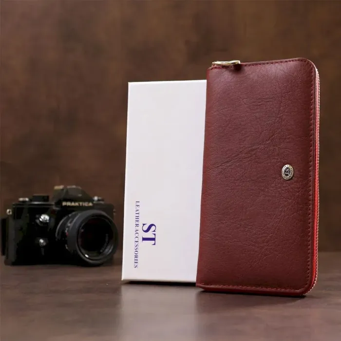 Універсальний жіночий клатч ST Leather 18865 Червоний
