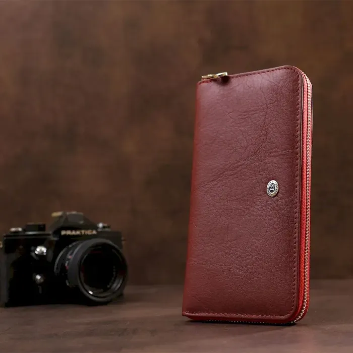 Універсальний жіночий клатч ST Leather 18865 Червоний