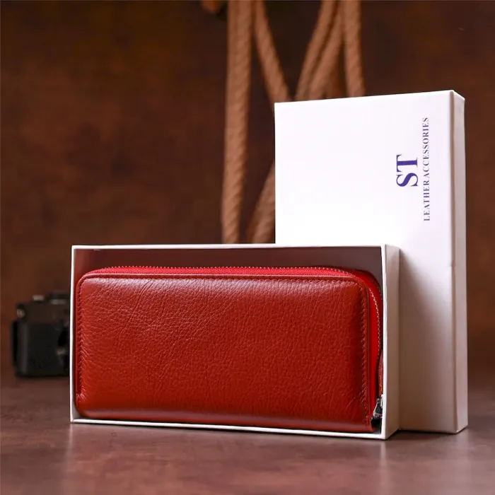 Многофункциональный кошелек-клатч для женщин ST Leather 18868 Красный