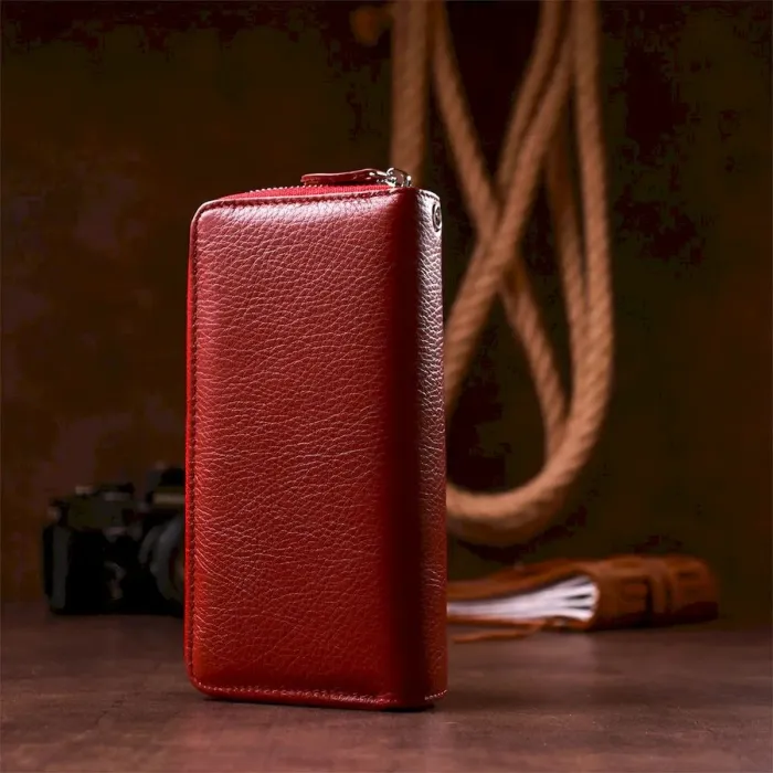 Многофункциональный кошелек-клатч для женщин ST Leather 18868 Красный