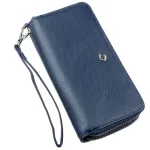 Цікавий жіночий клатч із ремінцем ST Leather 18869 Синій