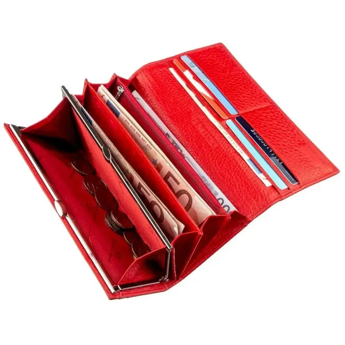 Жіночий місткий гаманець ST Leather 18875 Червоний