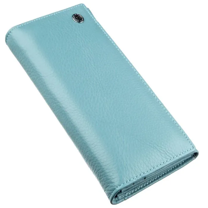 Яскравий гаманець ST Leather 18876 Блакитний