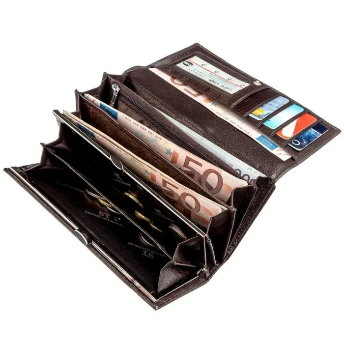 Женский кошелек-визитница ST Leather 18878 Коричневый