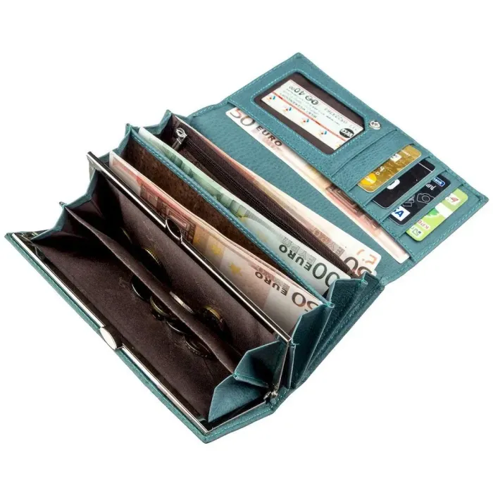 Сучасний жіночий гаманець ST Leather 18883 Синій