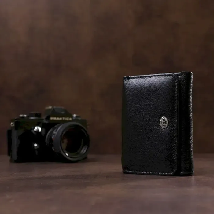 Гаманець для жінок зі шкіри ST Leather 18886 Чорний