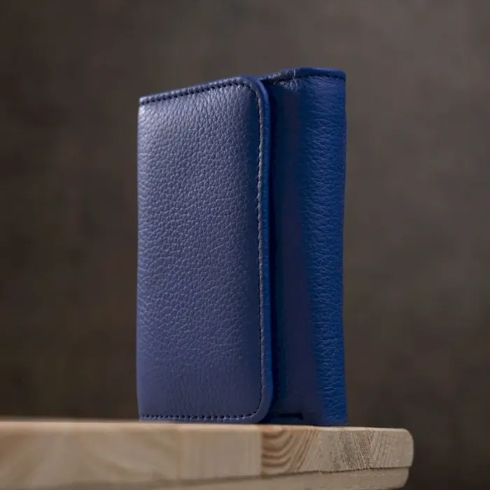 Оригінальний жіночий гаманець із монетницею ST Leather 18888 Блакитний
