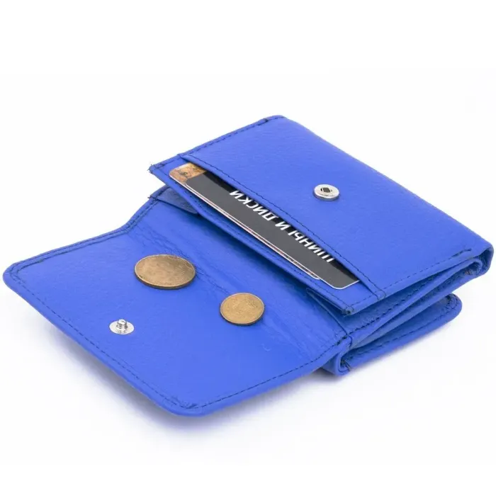 Оригінальний жіночий гаманець із монетницею ST Leather 18888 Блакитний