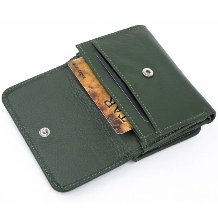 Жіночий шкіряний гаманець ST Leather 18891 Зелений
