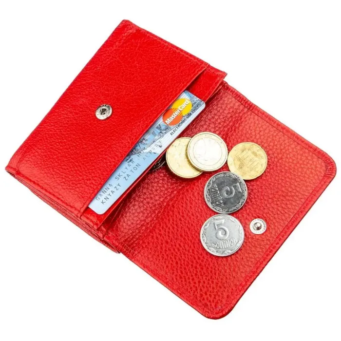 Яскравий компактний жіночий гаманець ST Leather 18892 Червоний