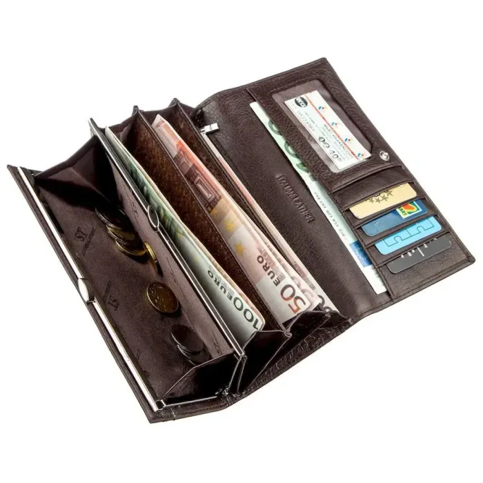 Місткий гаманець ST Leather 18894 Коричневий