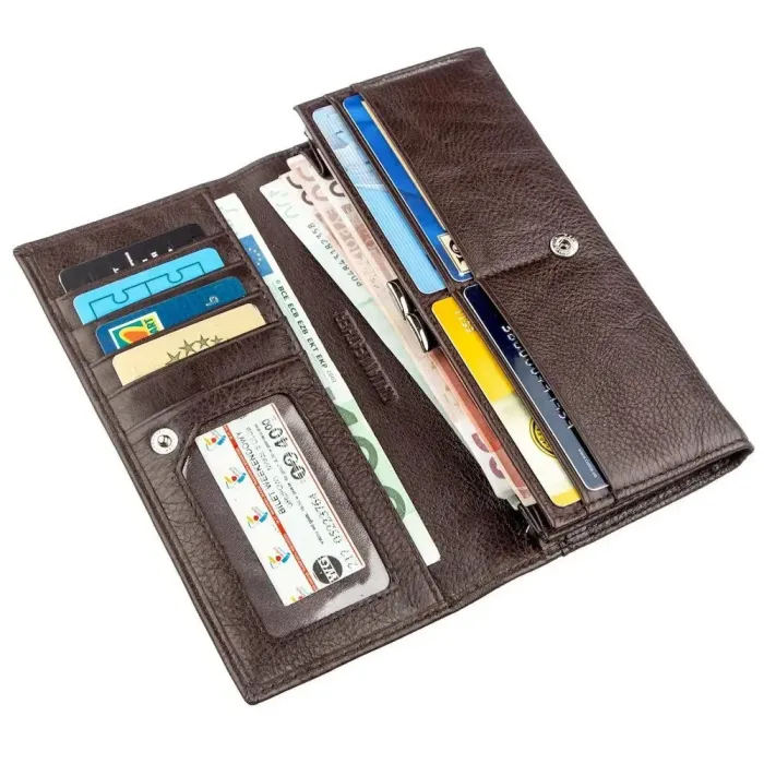 Місткий гаманець ST Leather 18894 Коричневий