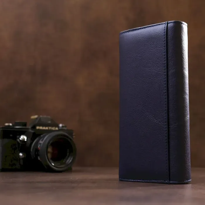 Жіночий гаманець із зовнішнім відділенням ST Leather 18895 Синій