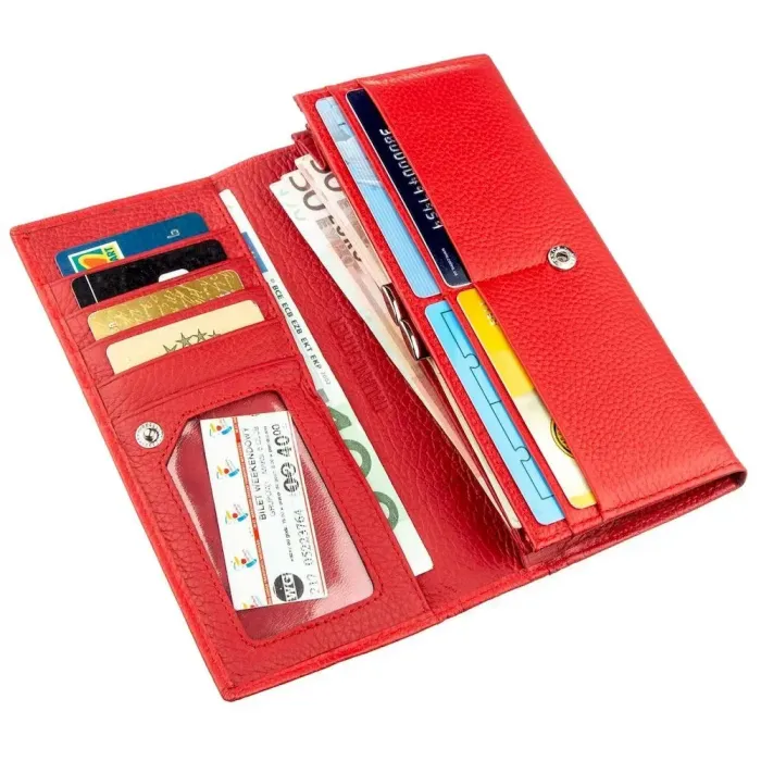 Яскравий жіночий гаманець ST Leather 18897 Червоний