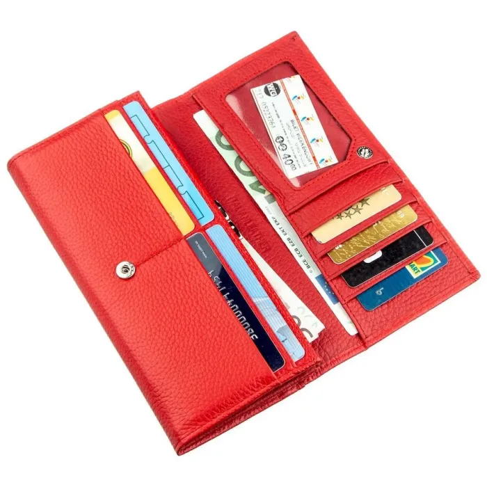 Яскравий жіночий гаманець ST Leather 18897 Червоний