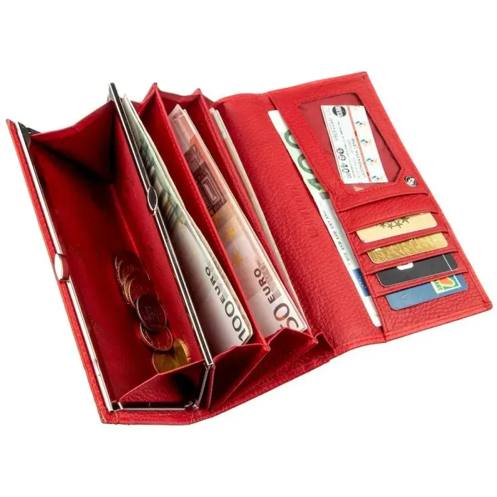 Яскравий жіночий гаманець ST Leather 18897 Червоний