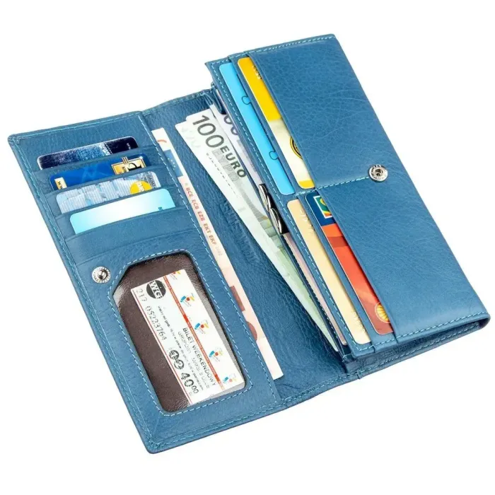 Практичний жіночий гаманець ST Leather 18899 Синій