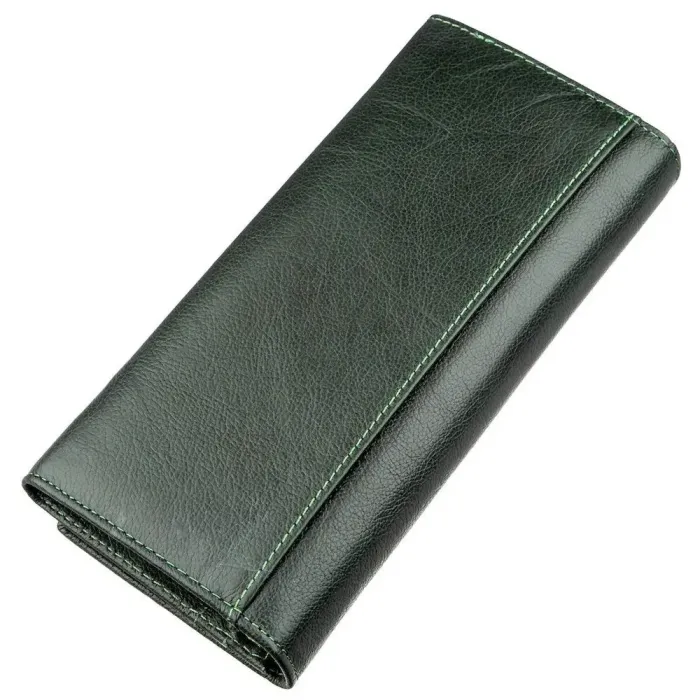 Гаманець для жінок із зовнішнім відділенням ST Leather 18900 Зелений
