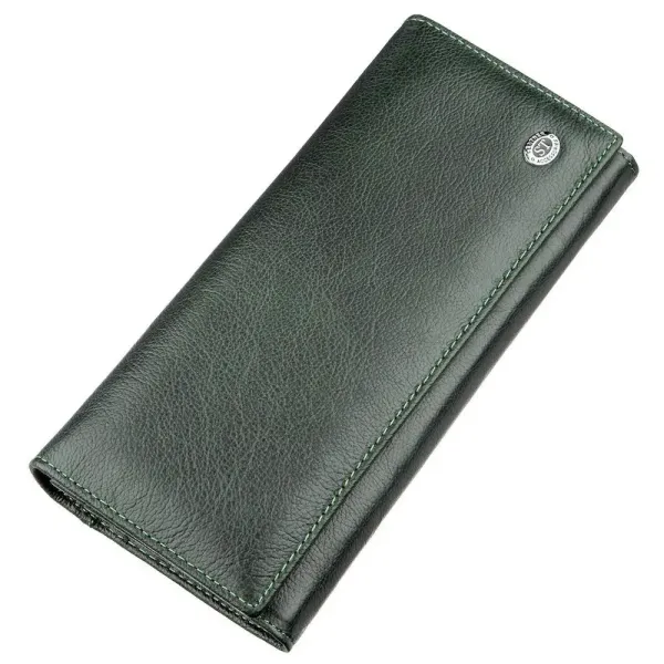 Гаманець для жінок із зовнішнім відділенням ST Leather 18900 Зелений
