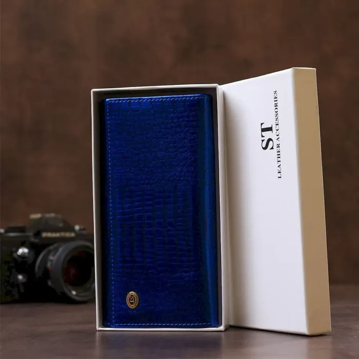 Жіночий гаковий гаманець ST Leather 18901 Синій