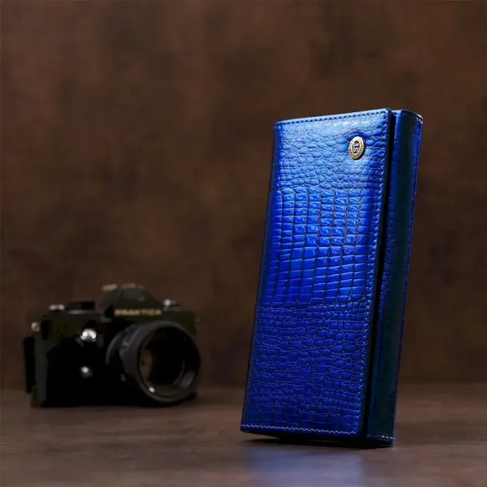 Жіночий гаковий гаманець ST Leather 18901 Синій