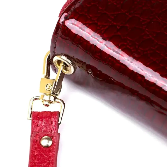 Жіночий клатч із двома відділеннями ST Leather 18907 Бордовий