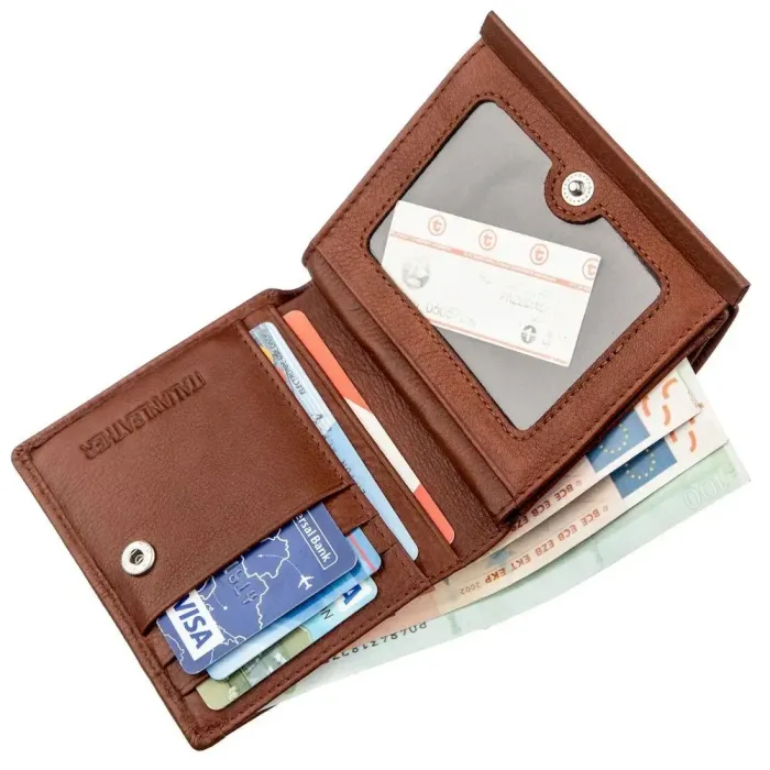 Жіноче портмоне з монетницею ST Leather 18917 Коричневий