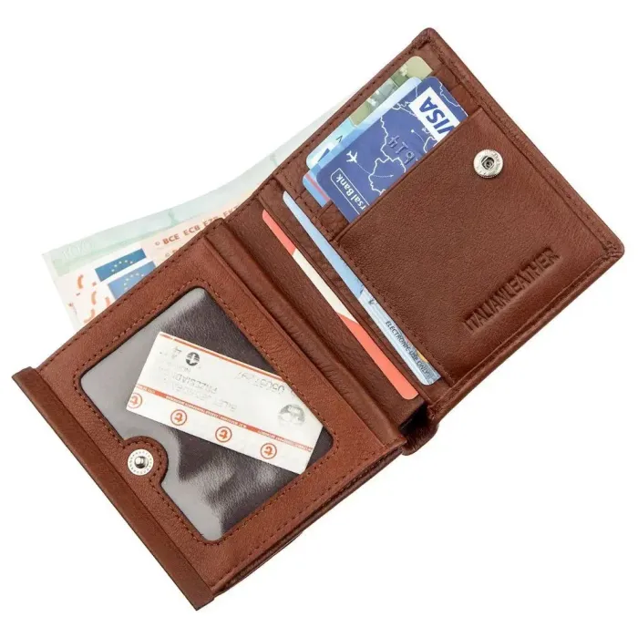 Жіноче портмоне з монетницею ST Leather 18917 Коричневий