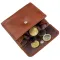 Жіноче портмоне з монетницею ST Leather 18917 Коричневий