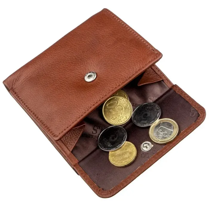 Жіноче портмоне з монетницею ST Leather 18917 Коричневий