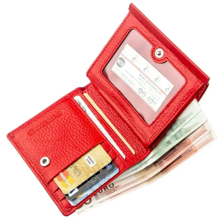 Портмоне для жінок з монетницею ST Leather 18918 Червоний