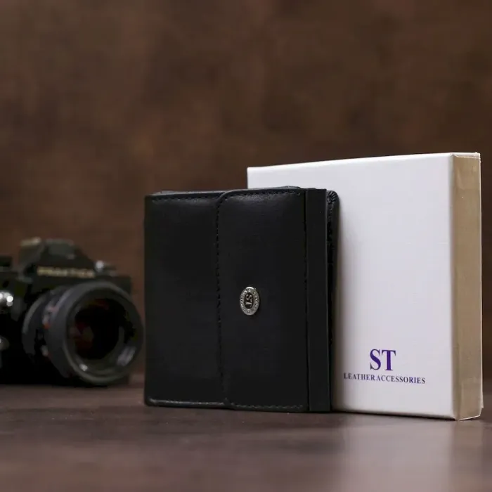 Жіночий гаманець з монетницею ST Leather 18919 Чорний